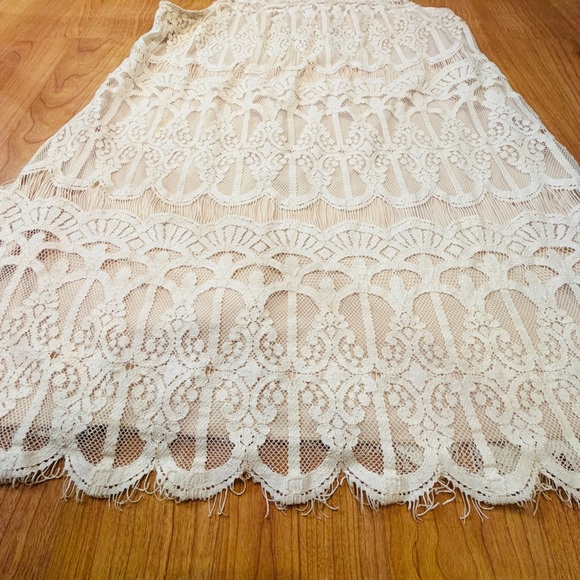 Speechless Women’s Ivory Sleeveless Lace Shift Dress size XL - Picture 6 of 8